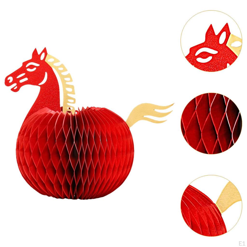 Chinese Year Honeycomb Centerpiece Creative Ornament for Cabinet Bedside Celebration