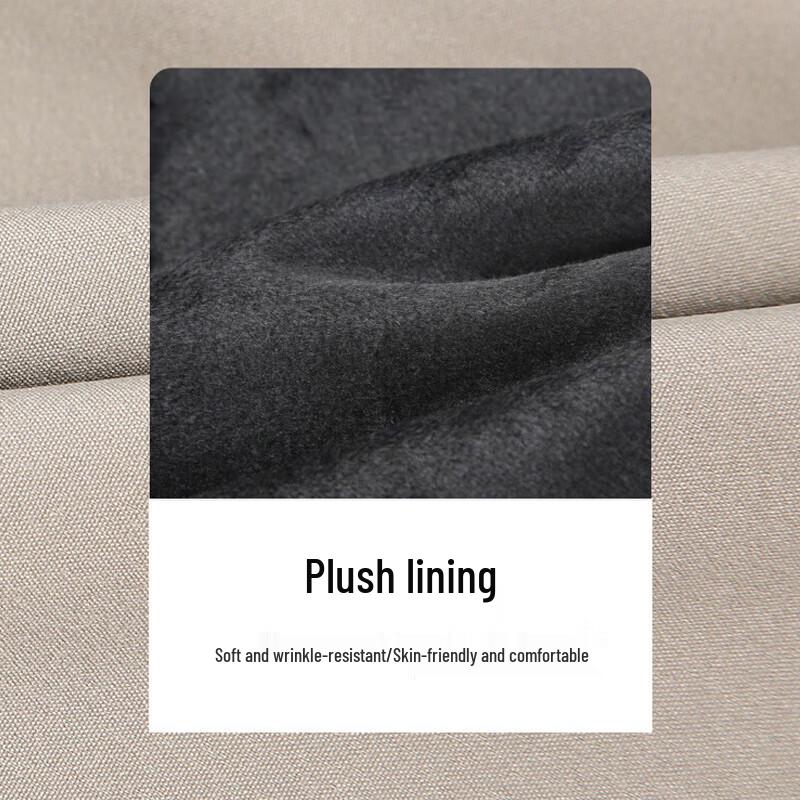 TRIES Men's Fleece-Lined Elastic Business Casual Pants