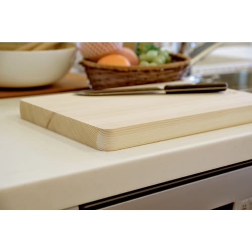 Umezawa Wooden Cutting Board, Anti-Mold and Antibacterial, 39 x 24 x 3cm Thick, Made in Japan, 571038