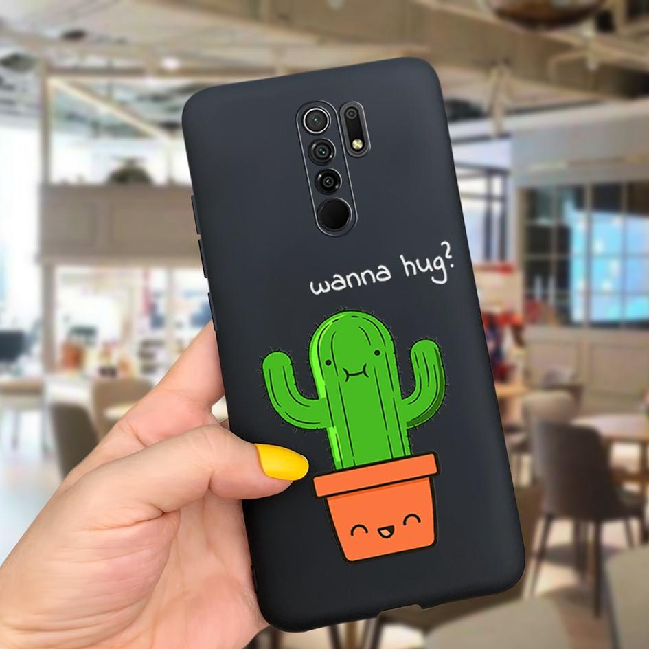 For Xiaomi Redmi 9 Case Silicone Daisy Cactus Phone Back Cover For Redmi 9 Prime Soft Case For Xiaomi Poco M2 M 2 Reloaded Coque