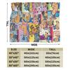 Dog Man Dogman Movie Comic Blankets Cartoon Flannel Awesome Breathable Throw Blankets for Coverlet Summer