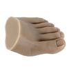 Nail Art Training Fake Half Foot Model Dark Skin Color Reusable Tattoo Practice Silicone Foot Model