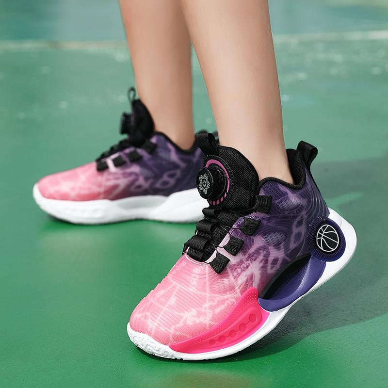 30-40 Kinder Übergröße Bequeme Atmungsaktive Komfortable Modische Sportschuhe High Top Basketballschuhe