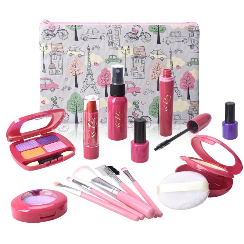 Children'S Makeup Simulation Set Girls Silicone Lipstick Play House Toys Girls Birthday Gifts 6-10 Years Old
