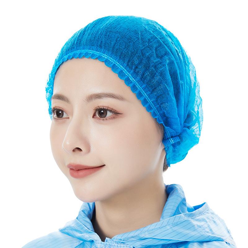 100 Disposable Elastic Hair Caps, Headscarves, Hair Nets, Elastic One-Size-Fits-All, Suitable for Cosmetics, Beauty, Kitchen, Cooking, Home Indu