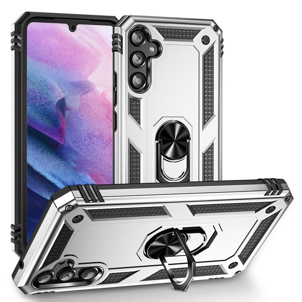 Shockproof Armor Magnetic Case For Samsung Galaxy A34 A24 A14 A54 A13 A33 A71 A51 A52 A53 A33 A04E A32 A53 A21S Metal Ring Cover