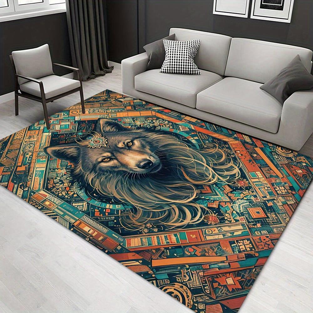 1pc 24328276130 Pattern Carpet, Area Rug For Living Room Bedroom Room Bed Chair Laundry Entryway Corridor Yard Non-slip Outdoor Camping Rug 60cm by 90cm