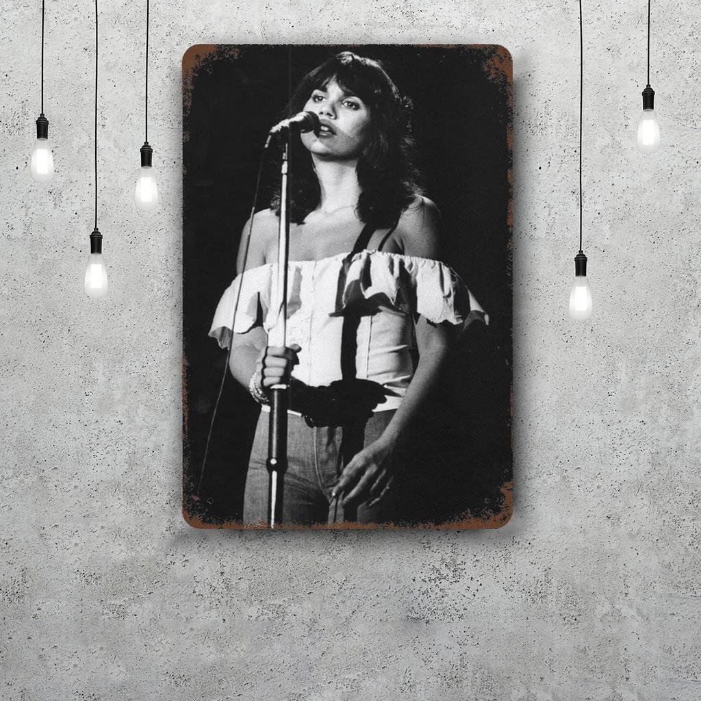 Linda Ronstadt Retro Vintage Tin Sign Poster Decorative Plaque Metal Plate Wall Decor