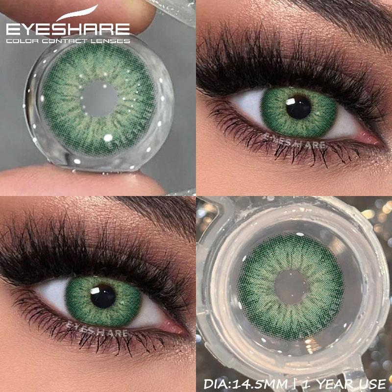 1Pair Colored Contact Lenses for Eyes Blue Contact Lenses High Quality Natural Gray Contact Lenses Brown Contact Yearly 0