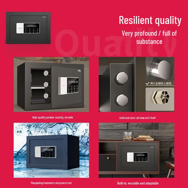 Deli 25cm Electronic Password Safe Box