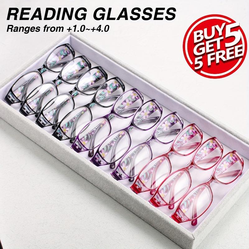 10 Lightweight and Fashionable New Women's Printed Reading Glasses