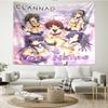 Custom Name Or Text Clannad Schoolgirl Love Tapestry Multi-functional Wall Hanging Tapestry Interior Atmosphere Change