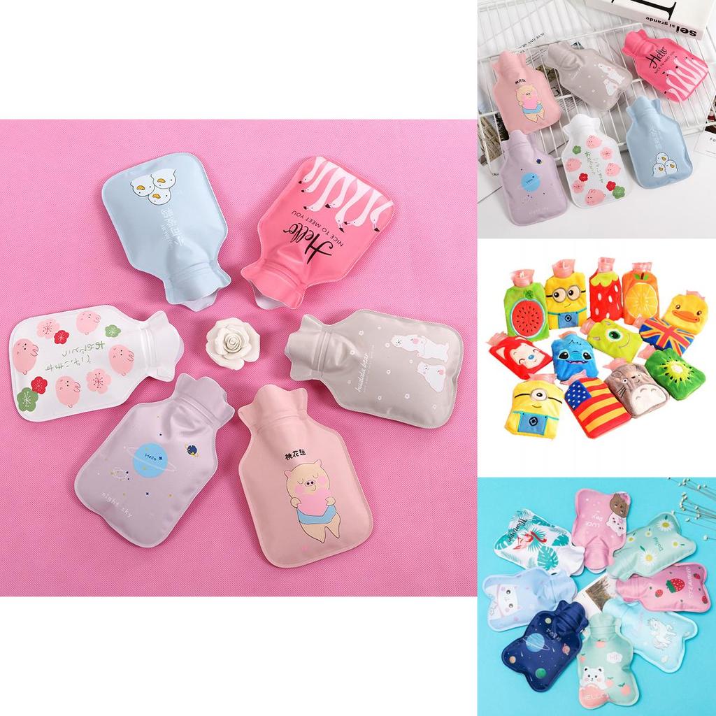Mini Cartoon Hot Water Bottle With Double Layer Pvc For Winter Hand Heating And Travel Use