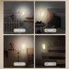 US/EU Plug LED Night Light Wall Lamp Light Control Induction Energy Saving  Environmental Eye Protection Bedroom Lamp Home Decor