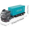 Scale 1:64 Zinc Zinc Alloy Trailer Model Movable Joint Model Vehicles Mini Container Truck  Hands-on Ability