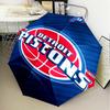 Detroit-Pistons Logo Umbrella Folding umbrella, automatic umbrella 8-Frame for Travel, camping Use Gift for Halloween Christmas