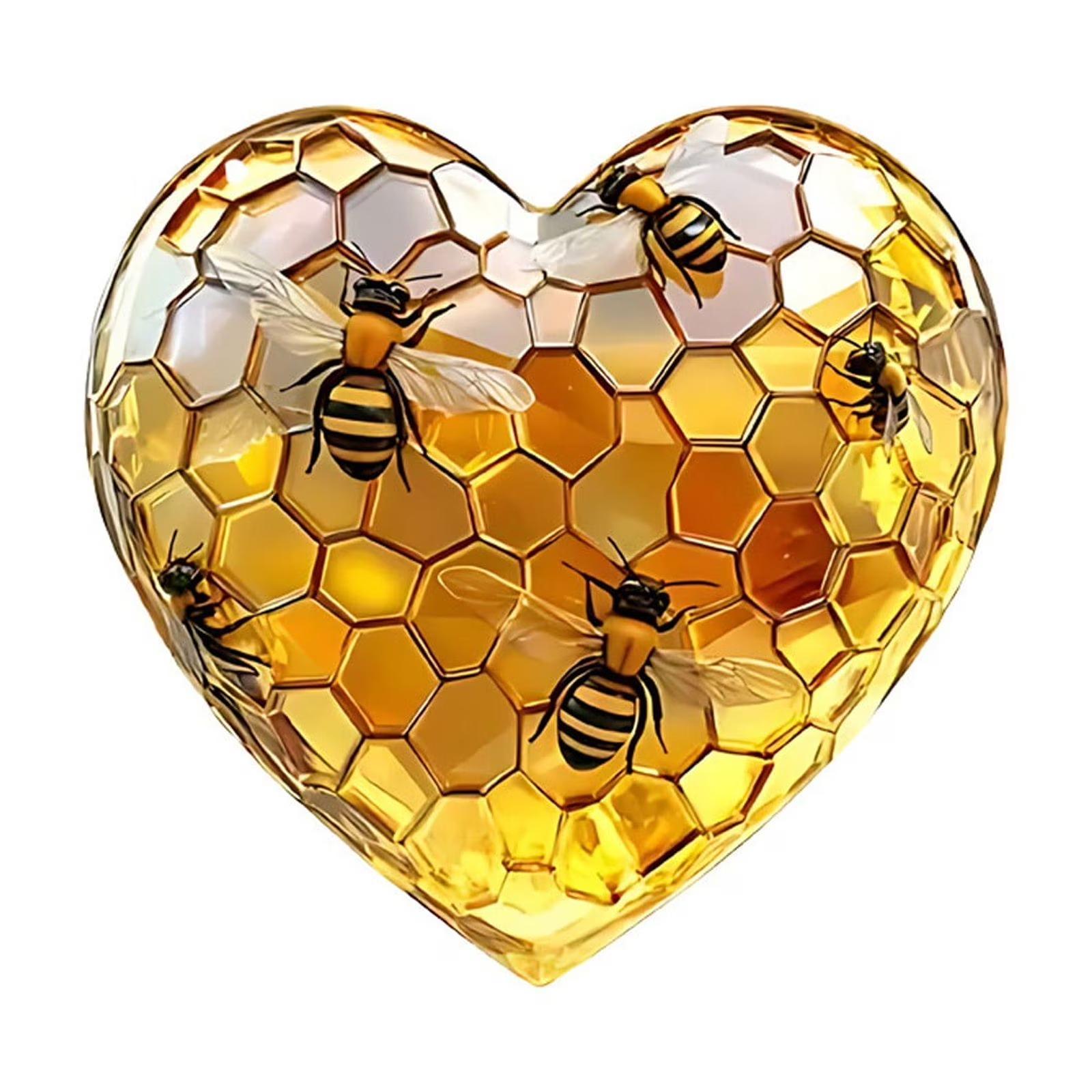 

Yellow Love Bee Acrylic Exquisite Pendant One Size жёлтый