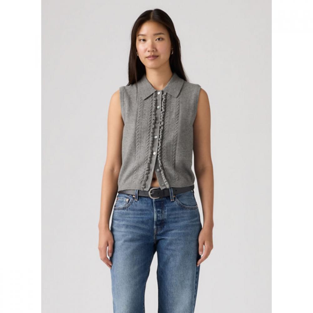 Levi S Women S Super Soft Mini Ruffle veSt Top 005a70000