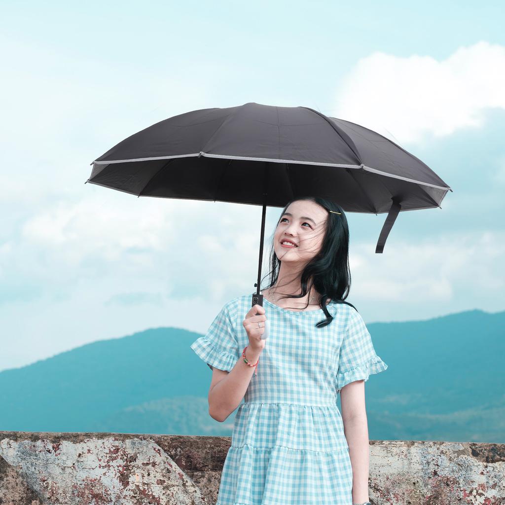 10-Rib Reverse Umbrella Protection Uv Blocking Portable Folding Travel Umbrella Lightweight Compact for Outdoor Use