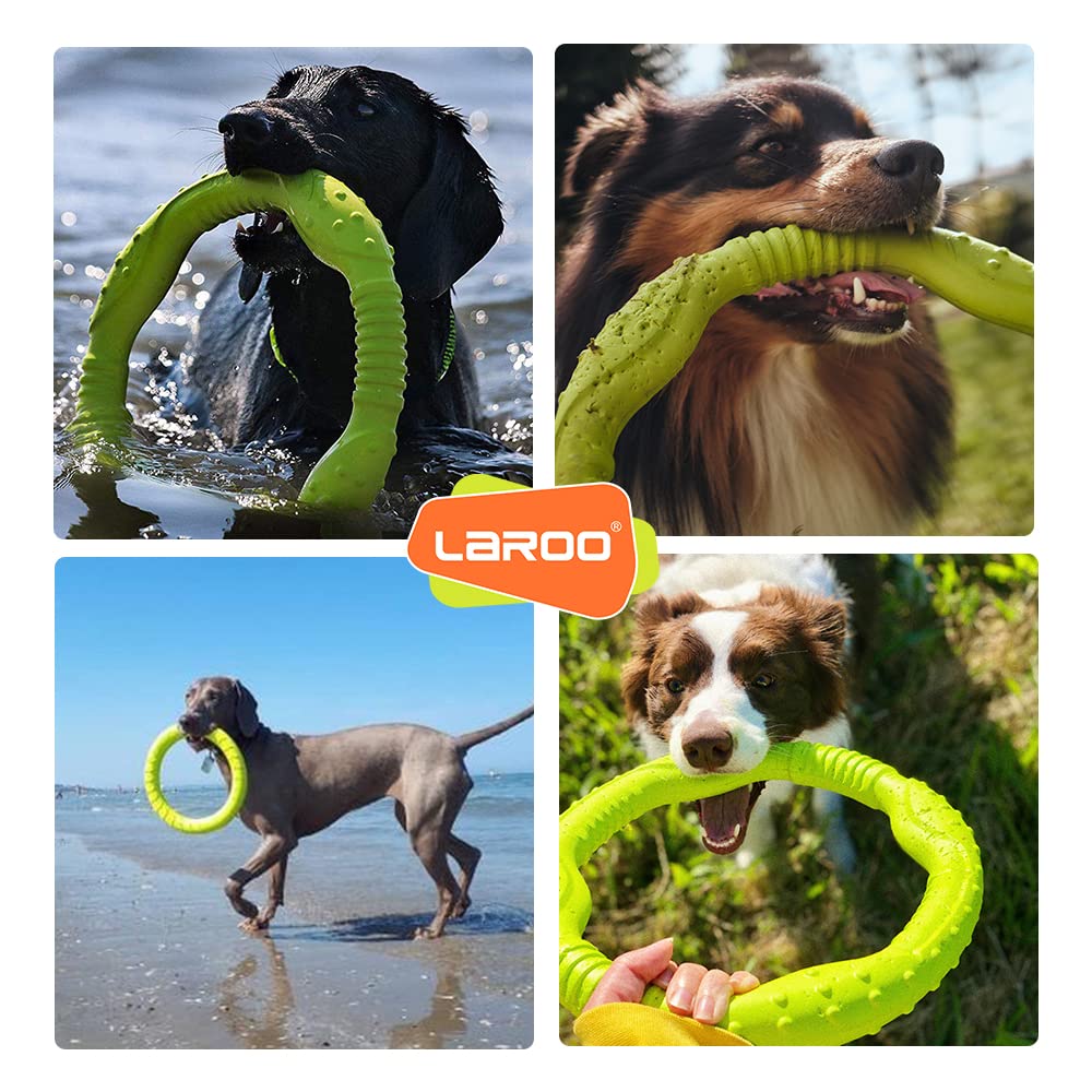 LaRoo Dog Dental Hračky pro velké psy Kulatý frisbee Odbourávání stresu pro psy Inteligence domácích mazlíčků Plovoucí tréninková hračka, Odolná, Trénink, Hračka. (30CM zelená)