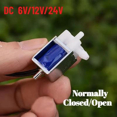 1 Stück 2-Wege 3-Wege Kleines Mini-Magnetventil DC6V/12V/24V Normalerweise Geschlossen/Geöffnet Mikro Elektrisches Luftstrom-Steuerventil
