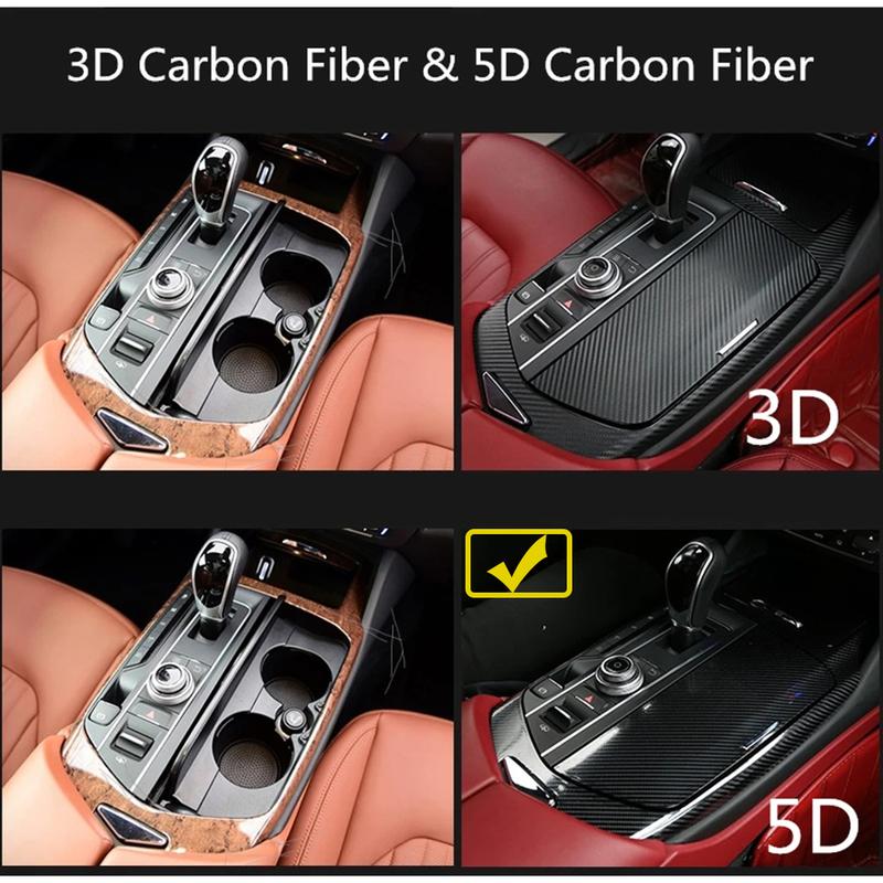 Center Console Gear Shift Panel Trim Dashboard Door Panel Decal for Maserati Levante 2016- Interior Stickers Accessories