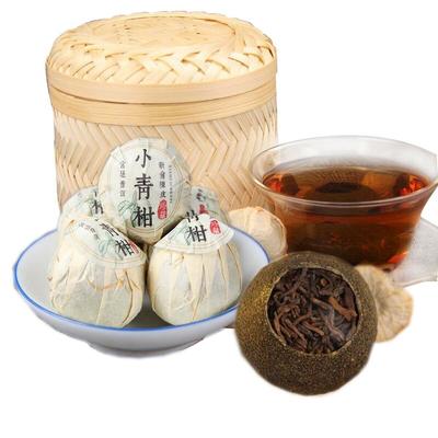 250 g Pomarančový čaj Puerh Zrelý čaj Puerh Malý zelený mandarínkový Shu Cha Barel