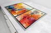 PLAQUE DE PROTECTION EN VERRE POUR PLAQUE DE CUISSON 75x52 COULEUR