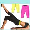 Tüm Mevsimler Fitness İçin Bel Kemerli Siyah Neopren Vücut Şekillendirici Yoga Pantolonu