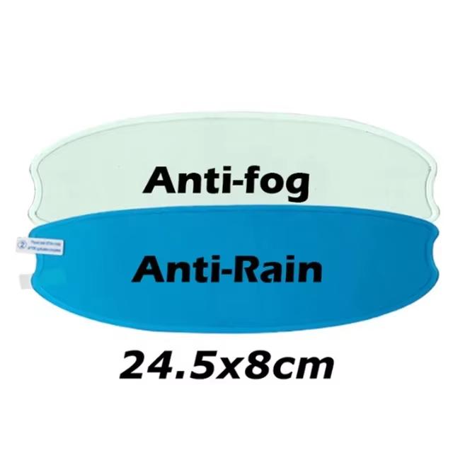 Crystal-Clear Motorcycle Helmet Anti-Fog Film Nano Rain-Repellent Night Day Riding Visor Shield Zero Distortion DIY Application