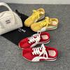Super Fire Red Forrest Gump Training Shoes Women's 2025 New Summer Thin Mesh Sports Casual Shoes Flat Baseplate Shoes