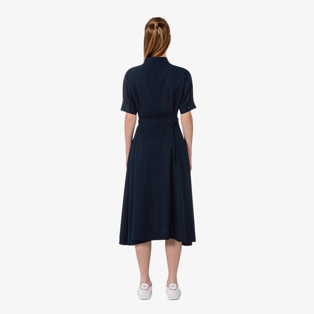 [Lacoste] Women's Linen Shirt Dress EF319E-56G166