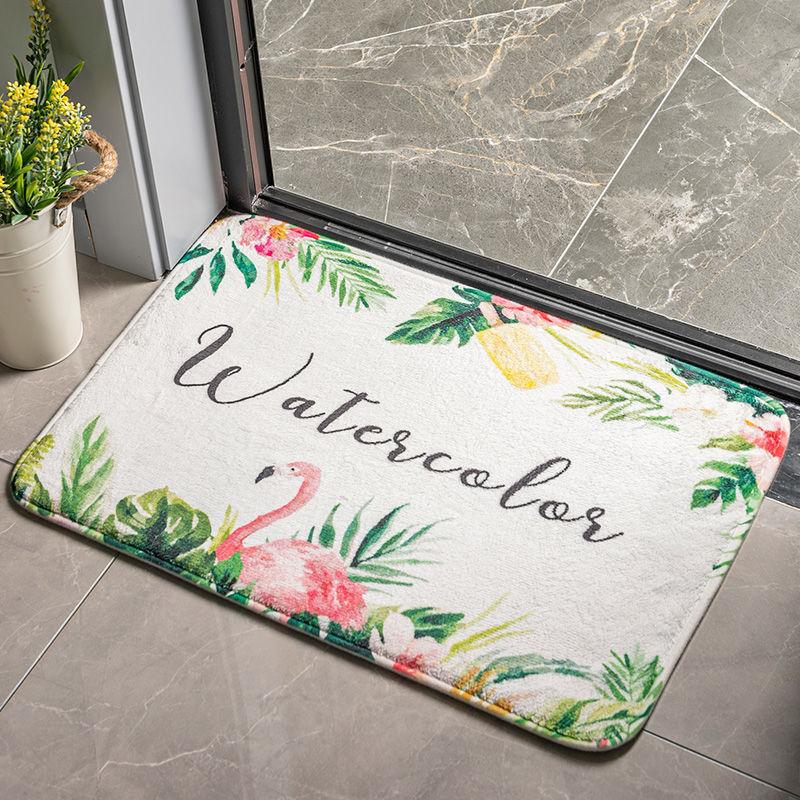 Door Rug Mat Carpet Bedroom Door Pad Toilet Bathroom Non-slip Mat Home Moisture-wicking Foot Best Mat Durable Durable
