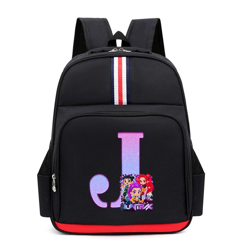 Anime Cartoon 26 Letters Lightweight Children'S Backpack Large Capacity School Trend School Bag For Primary And Secondary School Students