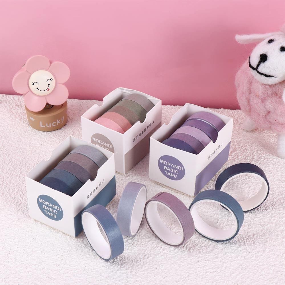 Handbook Tape Solid Color Masking Tape Scrapbooking Adhesive Tape Tape Set Decorative Tape