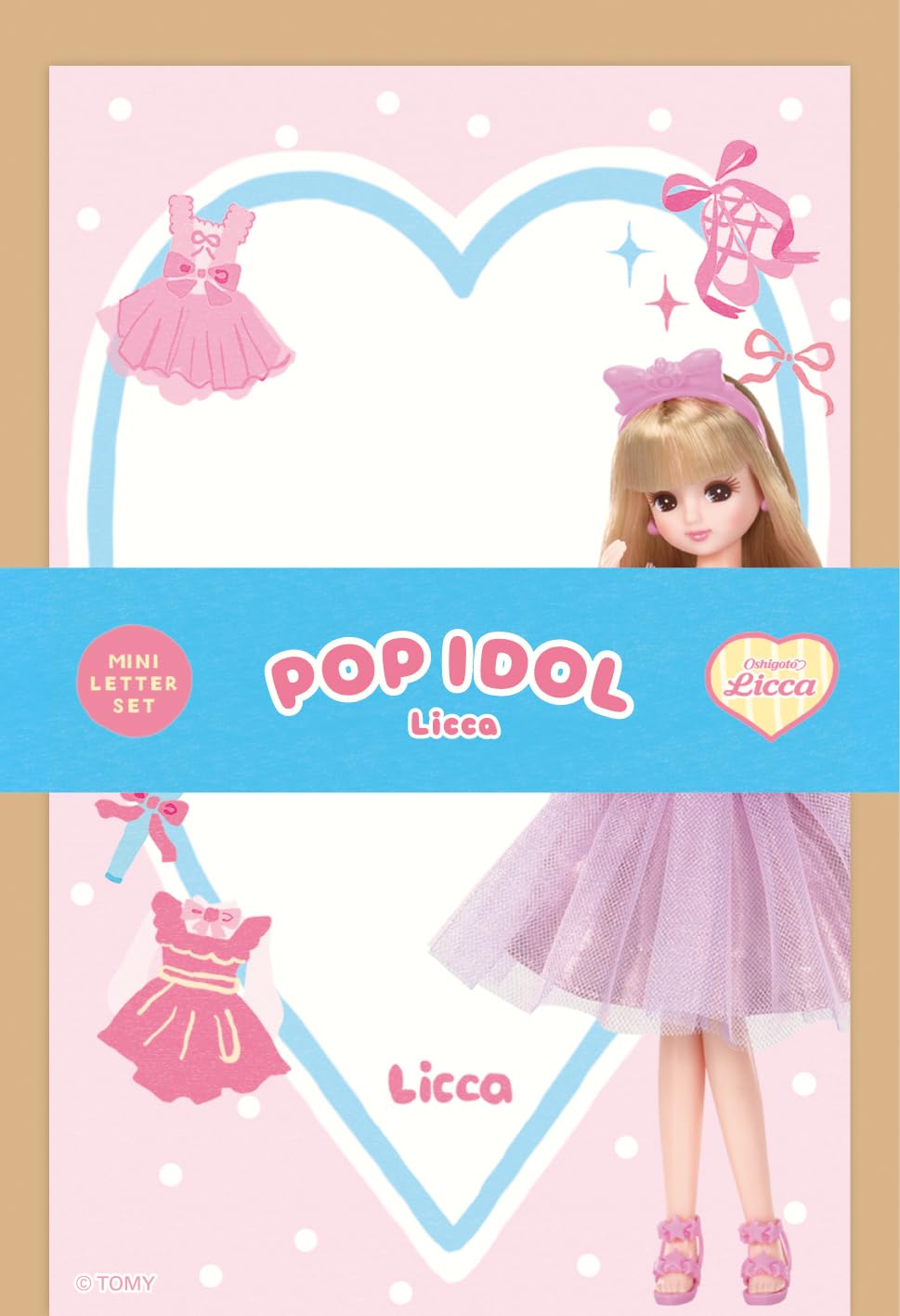 Furukawa Paper Mini Letter Set oshigoto Licca Idol LT748 Co. Licca-chan