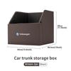 For Volkswagen VW Car Trunk Foldable Organizer Auto Leather Waterproof Storage Box Passat Golf 4 5 6 Tiguan Polo Scirocco Jetta