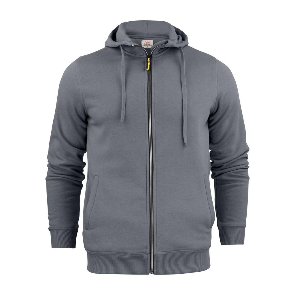 Printer Mens Plain Full Zip Hoodie