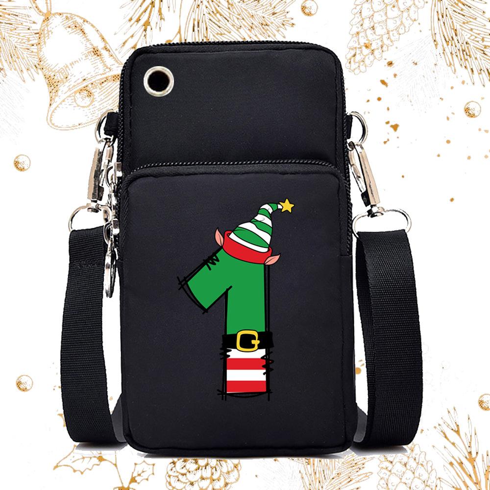 

Black messenger bag, mobile phone bag, lightweight multi-function small bag. No specification