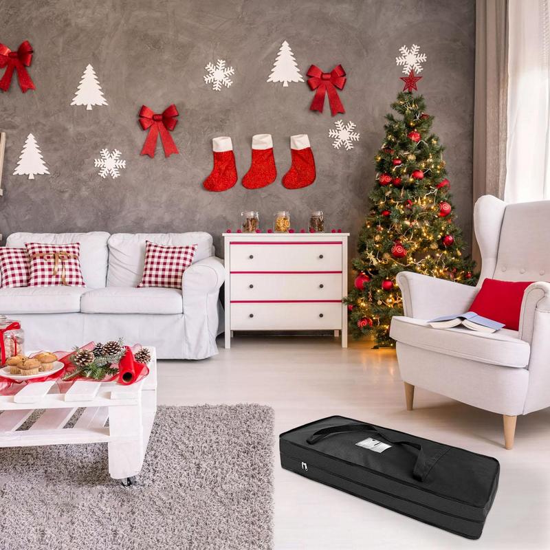 Wrapping Paper Organizer Zippered Gift Wrap Dustproof Waterproof Containers 600D Oxford Cloth Bags For Christmas Gift Large