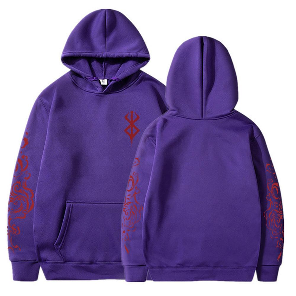 Anime Berserk Acid Hoodies Printed Men Women Fashion Long