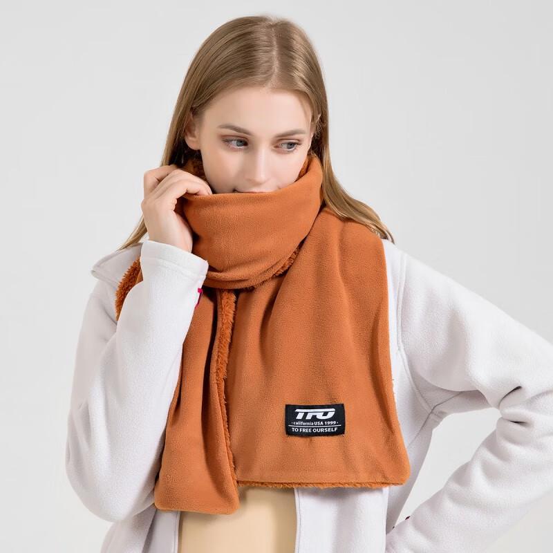TFOTFO Double-Sided Fleece Warm Scarf