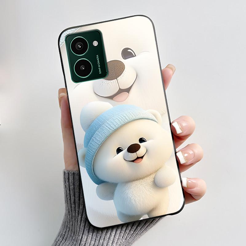 Weiche TPU Hülle für Nokia HMD Pulse Pro Pulse+ Plus Luxuriös Niedlich Liebe Hase Lustig Schwarzes Silikon Schutzhülle Rückseite Handyhülle