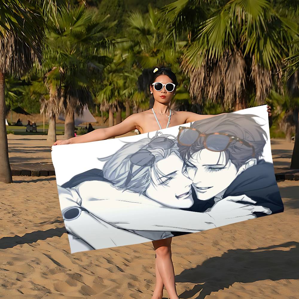 Nerd Project bl Anime Beach Towel Colorful Bath Towels for Girl Microfiber Quick Dry Custom Sand Free Beach Yoga Spa Gym Pool