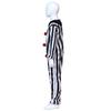 Party clown role-playing costume, black and white spotted striped jumpsuit, children's adult Halloween makeup ball props