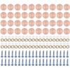 Pack of 40 Mirror Screw Caps Steel Decorative Covers Wall Decoration Fasteners Simple To Use for Bathroom & Kitchen Use
