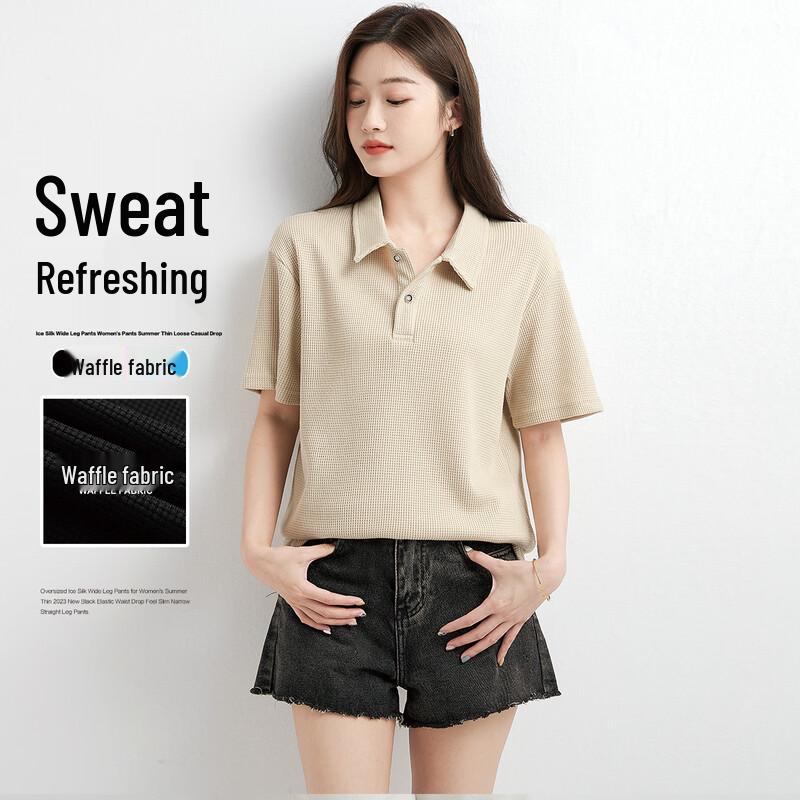 Baleno Women s Waffle Knit Polo Shirt 2XL