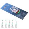5pcs Luminous Cluster Fishing Lure Simulated String Hook Glow Fish Bait Rigs Saury Squid Mackerel Scad Saltwater Fishing Tackle