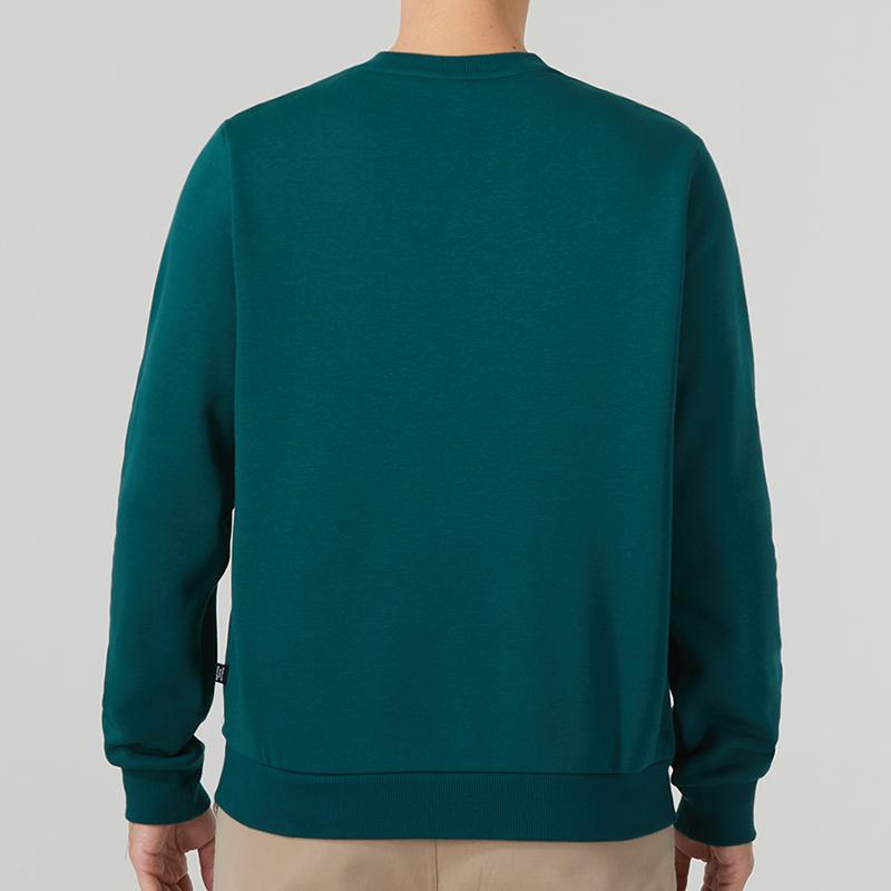 Puma Sports Life Collection Brand Logo Pattern Thickened And Fleece Lined Sweatshirt Men's Green 680140-43