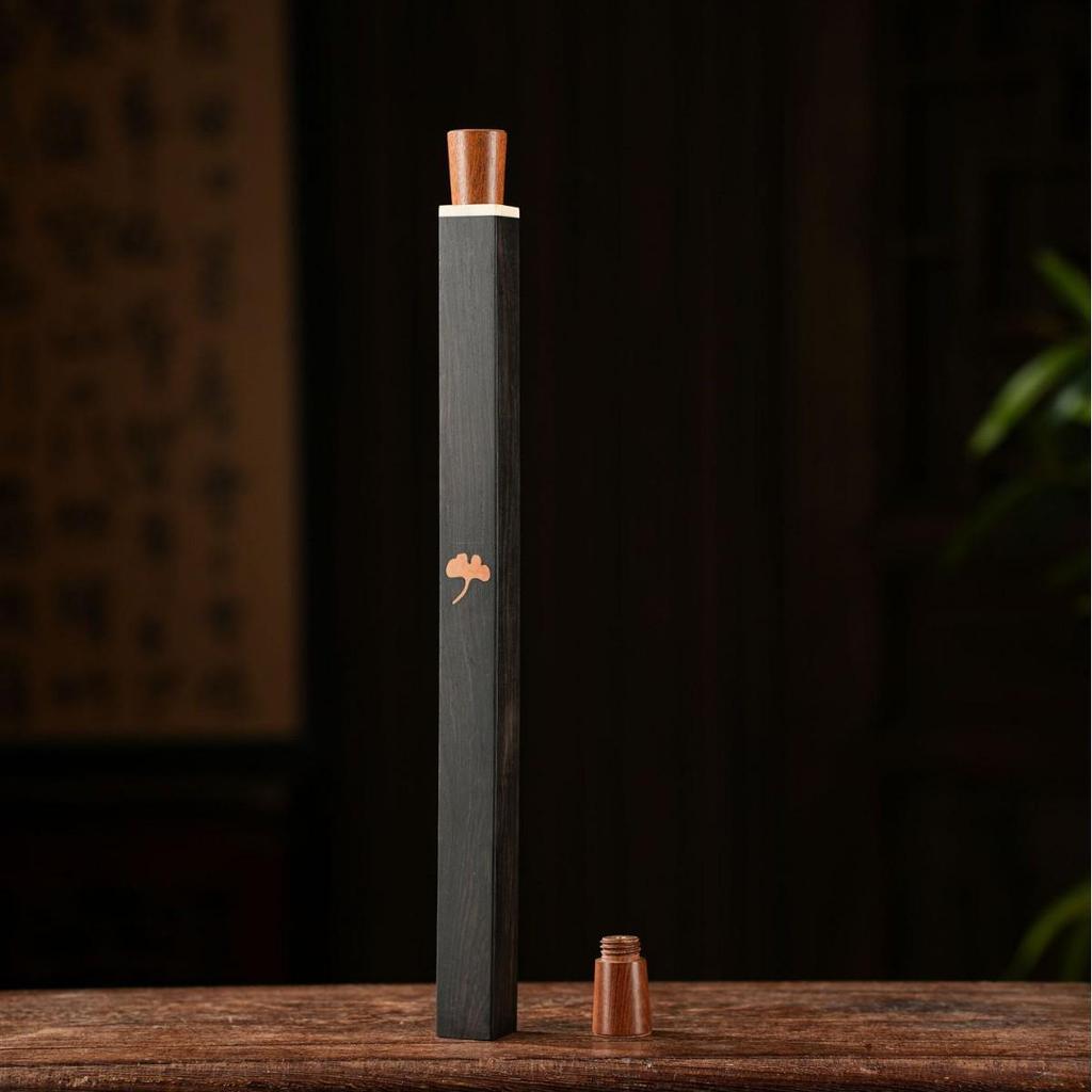 Black Ebony Wood Incense Holder - 10g Pack for Home Use Gift Giving, Elegant Agarwood & Sandalwood, Exquisite Incense Burner